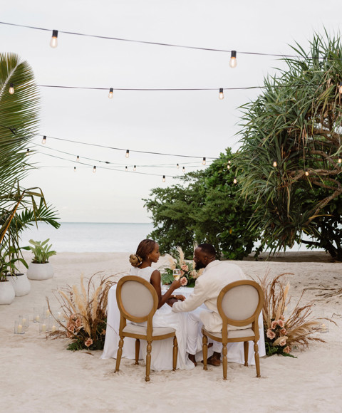 Private Beach Wedding Ceremony
