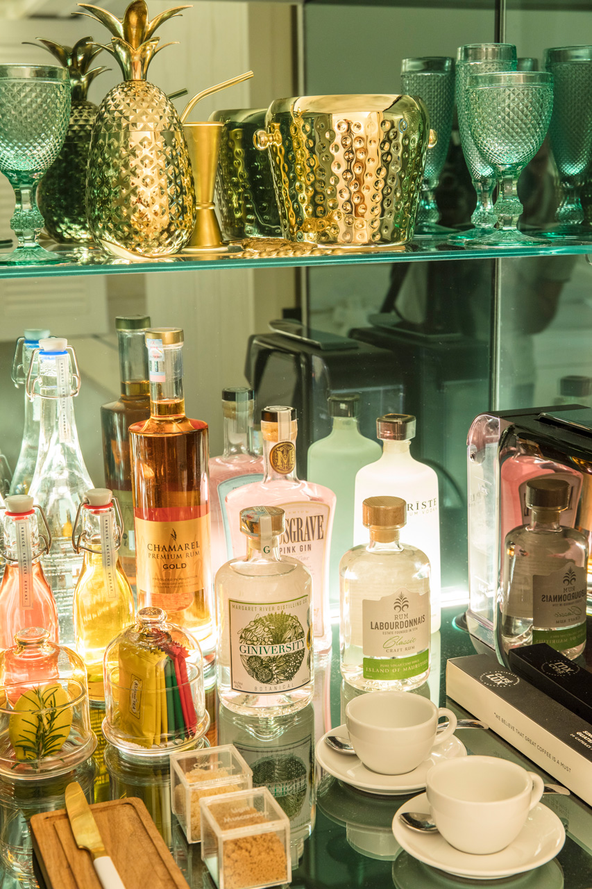 Goodbye minibar, hello Tropical Bar