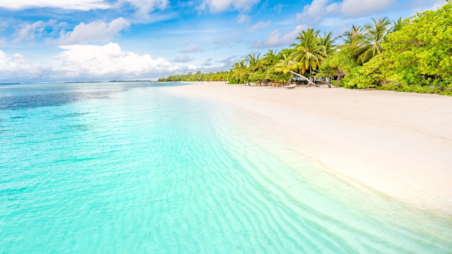 Beach view of LUX* South Ari Atoll
