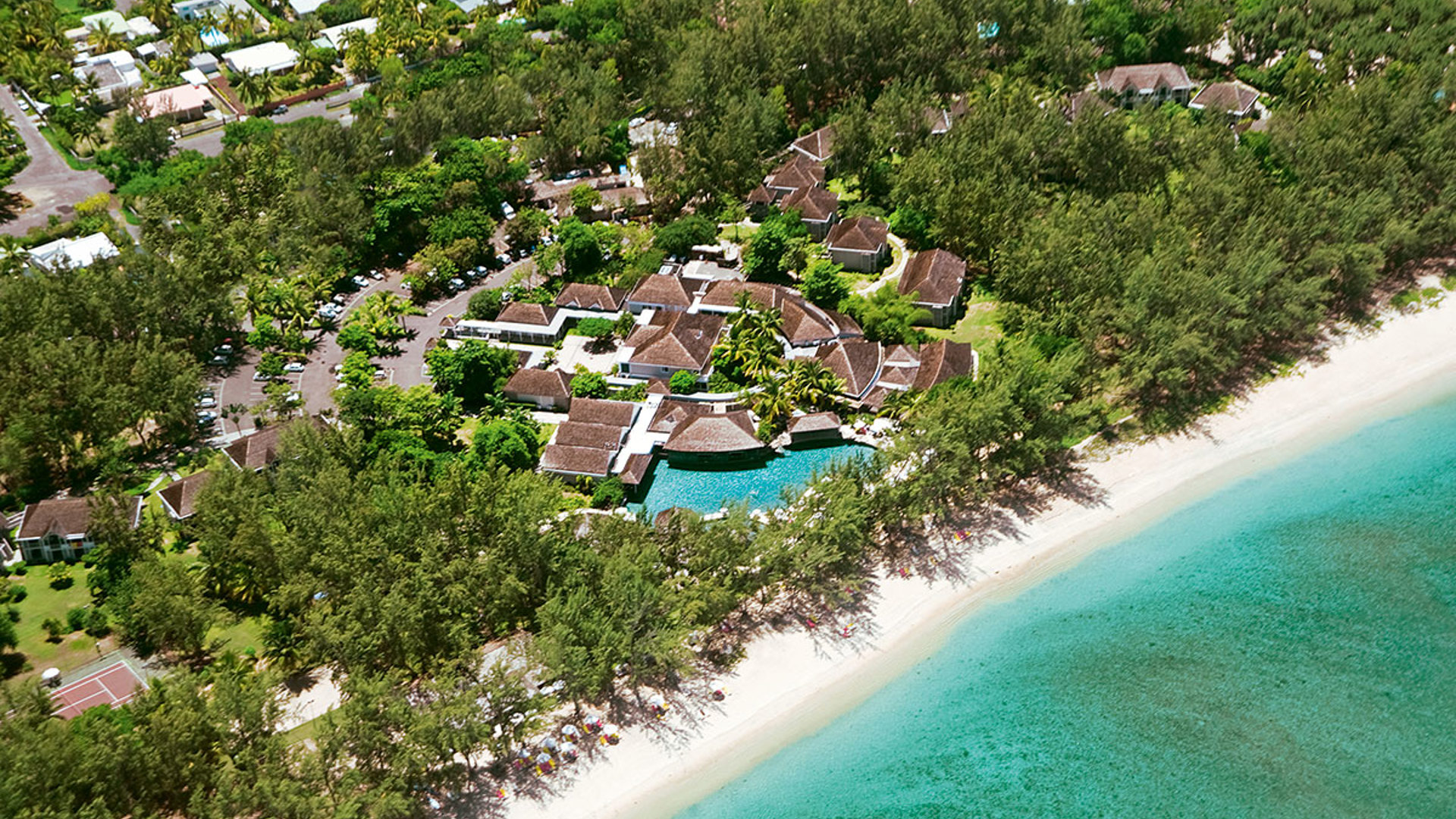 Aerial view of LUX* Saint Gilles, Reunion Island