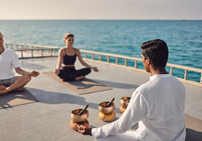 Yoga & Sound Bath aboard a Dhoni - LUX* South Ari Atoll