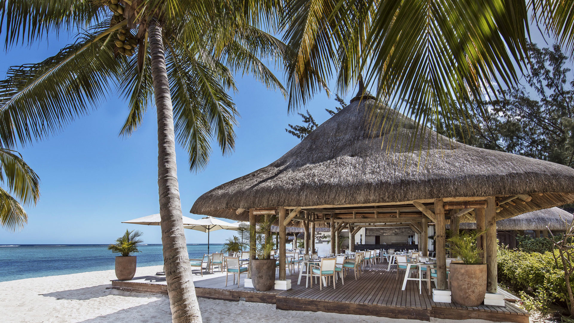 The Beach restaurant at LUX* Le Morne