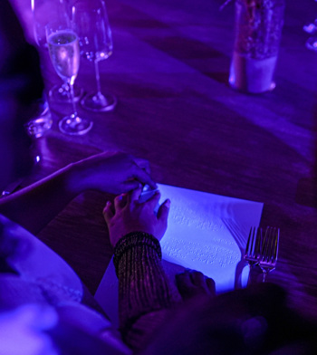 dinner in the dark for a cause