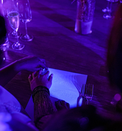 DINNER IN THE DARK FOR A CAUSE